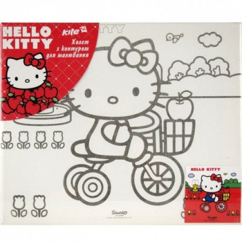 Холст с контуром Hello Kitty-2 20х20 см