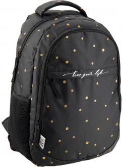 Рюкзак молодежный GoPack 0.44 кг 43x29x13 см 21 л Черный (GO19-131M-3)