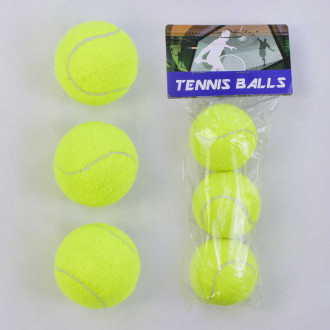 Мяч для тенниса С 34588 (80) 3шт в наборе, d=6,5 см