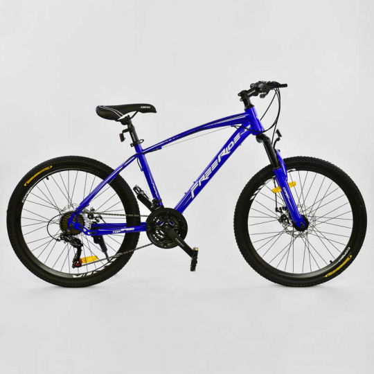 Велосипед Спортивный CORSO 24&quot;дюйма 0012 - 9057 BLUE-WHITE Free Ride (1) Фото