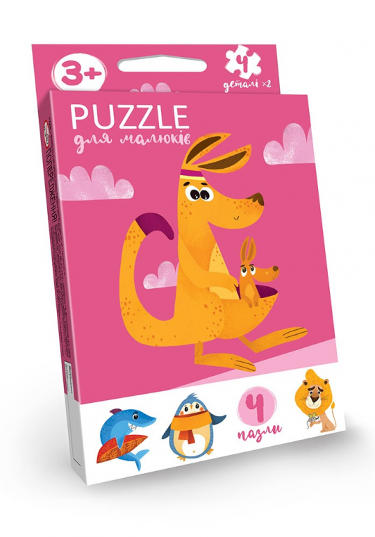 Пазлы для детей «Puzzle для детей», развивающие, украинский, в кор.9*2,5*16см  PFK-03U	 Фото