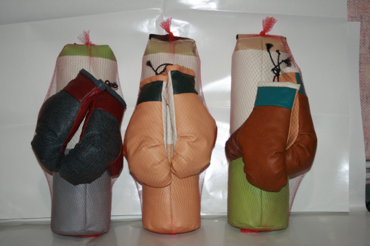 Боксерская груша с рукавицами (средняя) Фламинго /4/ Фото