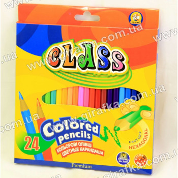 Цветные карандаши Class Премиум 24 цвета