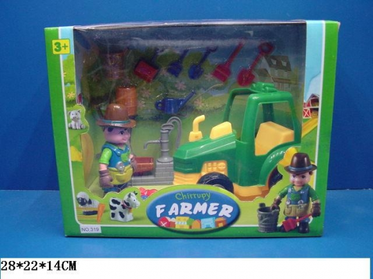 Игровой набор &quot;Юнный фермер &quot;319 (36шт/2) в коробке 28*22*14 см. Фото