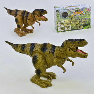 Динозавр WS 5316 B (48) 2 вида, ходит, двигается рот, на батарейке, в коробке