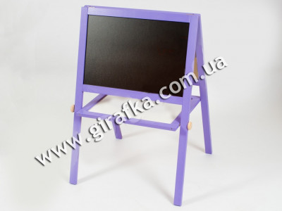Мольберт деревянный - 2 сторонний фиолетового цвета