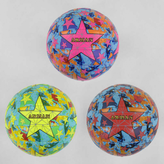 Мяч волейбольный С 40076 (60) 3 цвета, 270-280 грамм, материал мягкий PVC Фото