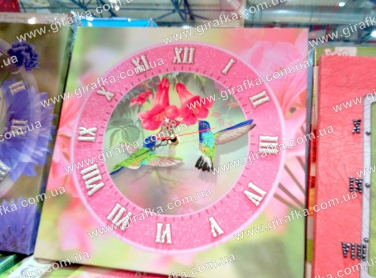 Часы Embroidery Clock - вышивка гладью Фото