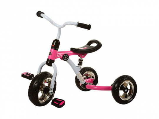 Велосипед M 3207-1 (2шт)три кол.EVA (10/8),с аморт.,быстросъем.кол.,2 цвета: розовый,синий Фото