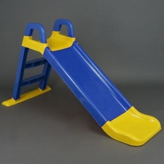 Горка детская пластиковая Doloni  сине-желтая Фото