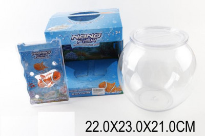 Водоплавающие игрушки JH6662 (24шт/2) рыба, аквариум, батар, в коробке 22*23*21см