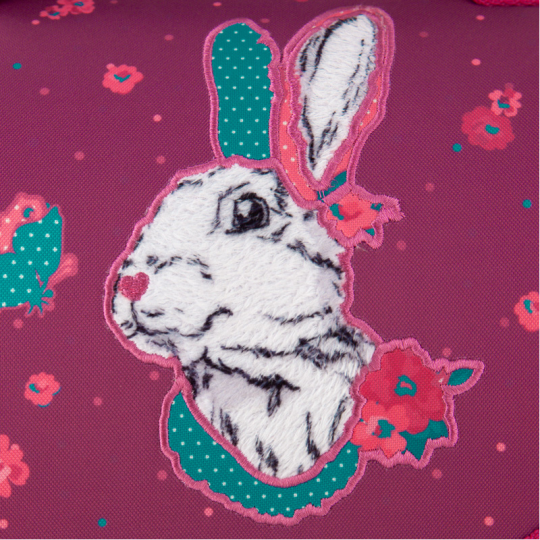 Рюкзак школьный каркасный Kite Education Bunny для девочек 950 г 35х25х13 см 11.5 л Бордовый (K20-501S-7) Фото