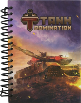 Блокнот KITE Tanks 80арк., А6, карт.обл., сп. TD15-222К