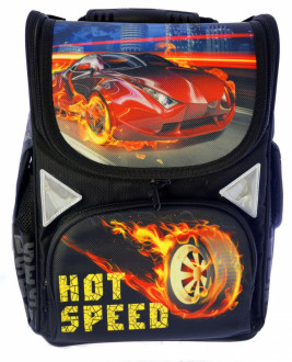 Рюкзак школьный Ортопедический каркасный Ранец Josef otten для мальчиков Hot Speed JO-1720