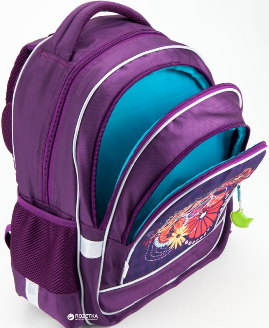 Рюкзак школьный Kite Education для девочек 38 x 29 x 13 см 14 л Цветы (K18-509S) Фото