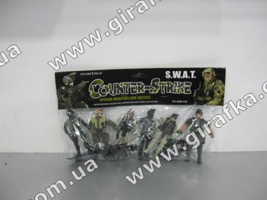 Военный набор &quot;Counter-Strike &quot; 5898-A32 (120шт/2) 6 видов, с оружием, в пакете Фото