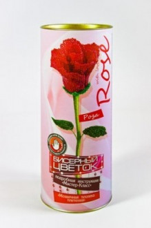 Набор для творчества бисерный цветок Роза