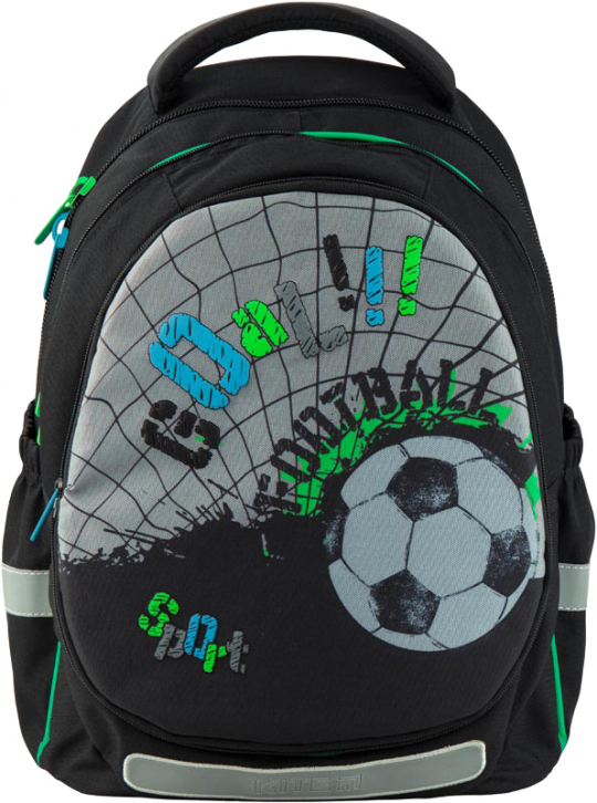 Рюкзак школьный полукаркасный Kite Education Cool 0.8 кг 38x28x16 см 19.5 л Черный (K19-723M-2) Фото
