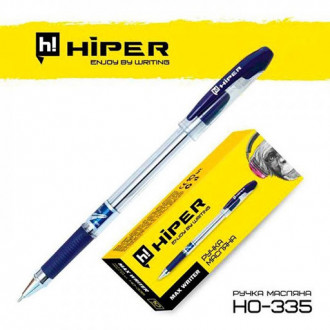 Ручка масл.Hiper Max Writer HO-335 2500м 0,7мм синя 10шт в уп. //