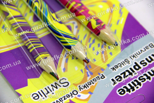 Набор разноцветных многоцветных карандашей Магик swirlie Фото