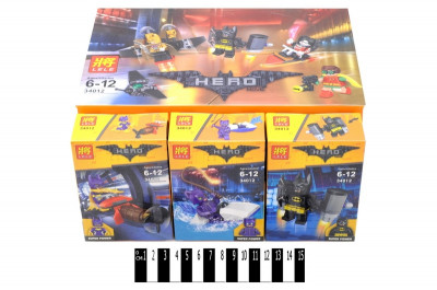 Конструктор &quot;Batman&quot; (коробка 12 шт.) 16,9*12 см. цена за 1 шт
