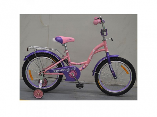 Велосипед детский PROF1 14д. G1421 (1шт) Butterfly, розовый,звонок,доп.колеса Фото