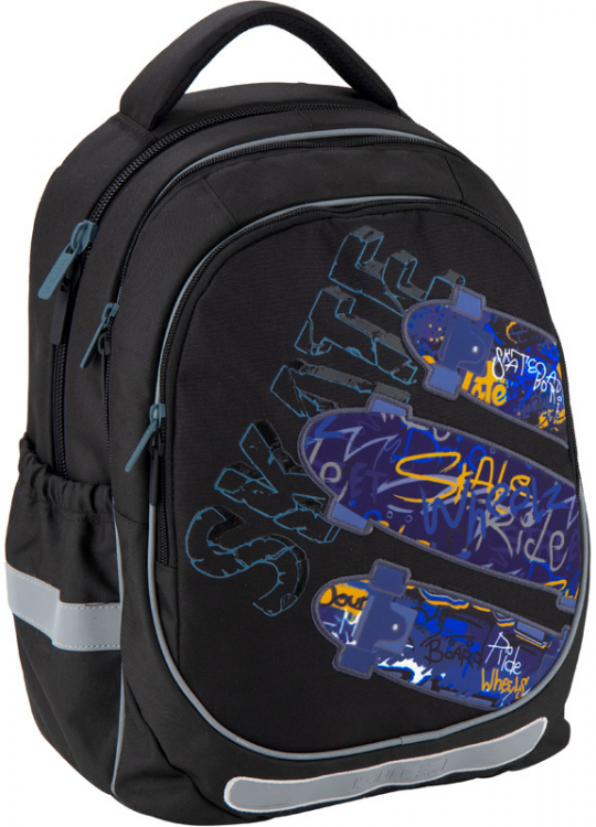 Рюкзак школьный Kite Education Skate для мальчиков 800 г 38x28x16 см 18 л Черный (K20-700M-1) Фото