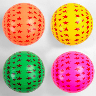 Мяч резиновый C 44672 (500) 4 цвета, размер 9&quot;, вес 60 грамм