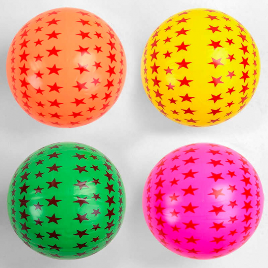 Мяч резиновый C 44672 (500) 4 цвета, размер 9&quot;, вес 60 грамм Фото