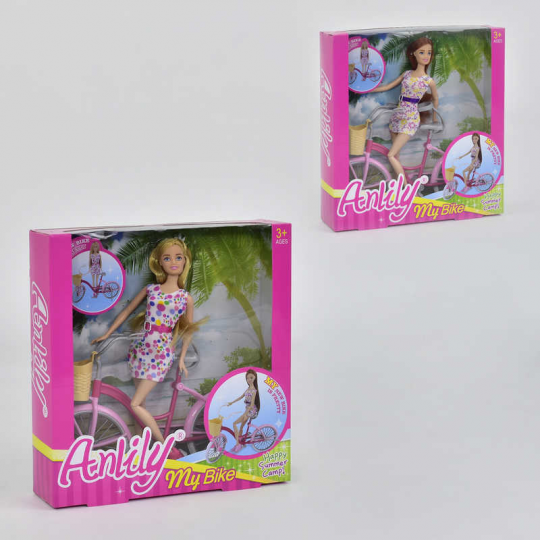 Набор Кукла с велосипедом 99043 (24) 2 вида, в коробке Фото