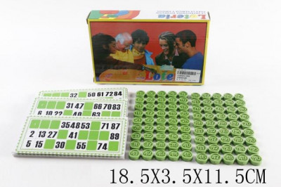 Лото 888 (192шт/2) карточки, бочонки, в коробке 18, 5*3, 5*11, 5см