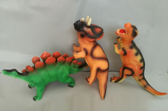 Животные резиновые KL06-03 (72шт/2) динозавры, 3вида Фото