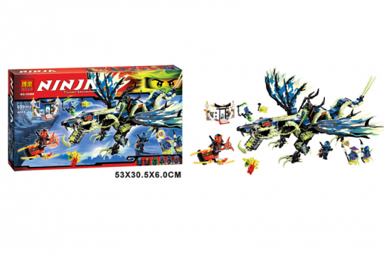Конструктор Bela Ninja 10400 в розоб. кор. &quot;Атака дракона Моро&quot;, 659 дет. Фото