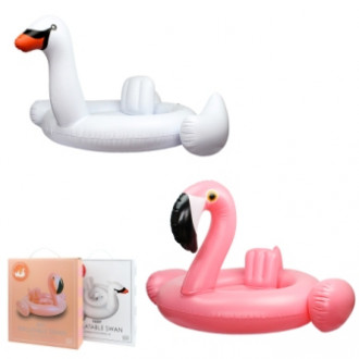 Детский надувной плотик BT-IG-0062 «Фламинго» и «Лебедь» 80 *85 см