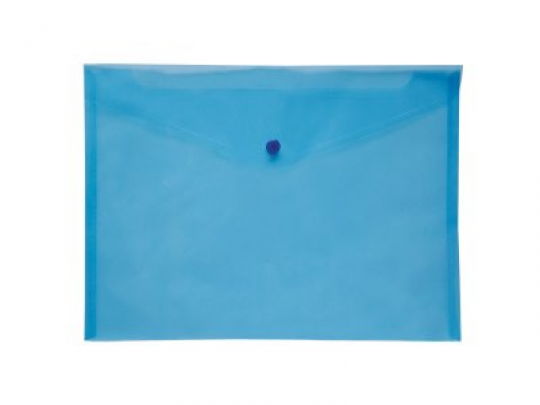 Папка-конверт А4 на кнопці JOBMAX, синій Фото