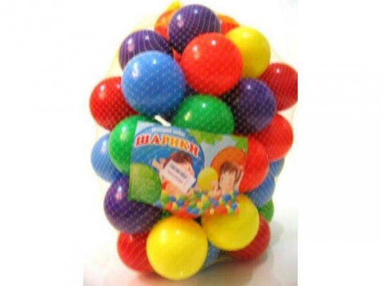 Мягкие шарики для бассейнов KinderWay (02-411) 25 шт по 6 см Фото