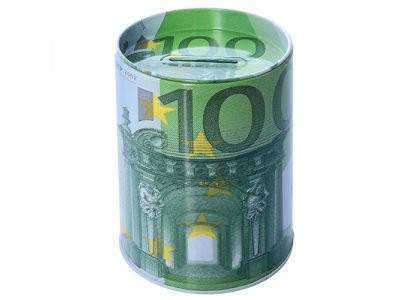 Копилка-банка железная &quot;100 евро&quot; 7.5*10.5см N01788 (100шт)