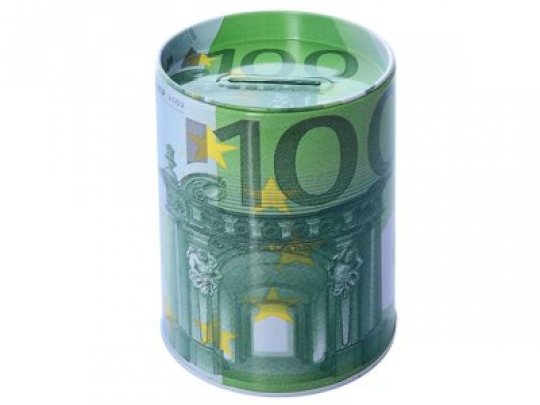 Копилка-банка железная &quot;100 евро&quot; 7.5*10.5см N01788 (100шт) Фото