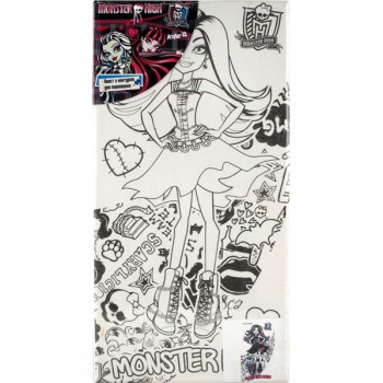 Холст с контуром Monster High-2 15х30 см