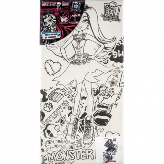 Холст с контуром Monster High-2 15х30 см Фото
