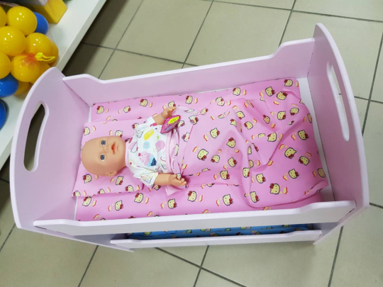 Кроватка для кукол двухярусная 8002  &quot;МАСЯ&quot; в коробке Фото