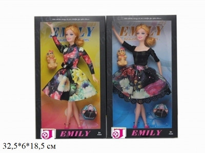 Кукла Emily 29см, с аксес., 2 вида, в кор. 32,5*6*18,5см (72шт)