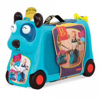 Детский чемодан-каталка для путешествий - ПЕСИК-ТУРИСТ