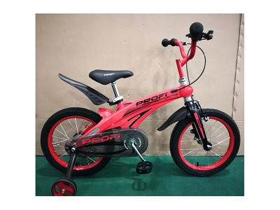 Велосипед детский PROF1 12д. LMG12123 (1шт) Projective,магниевая рама,красный, доп.колеса