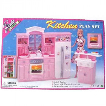 Кухня &quot;Gloria &quot; 24016 от  батареек., холодильник, газплита, мойка
