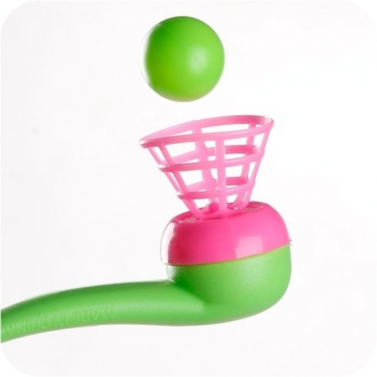 Игрушка трубка  с шариком - дыхательный логопедический тренажер летающий шарик Фото