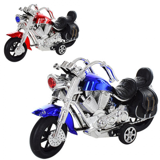 Мотоцикл 1234 (360шт) инер-й, 2 цвета, в кульке, 18-10-5,5см Фото