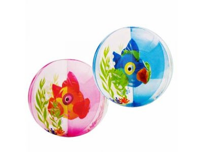 Мяч 58031 (24шт) аквариум, 61см, 2 цвета(розовый,голубой), в кор-ке, 19-13-3см
