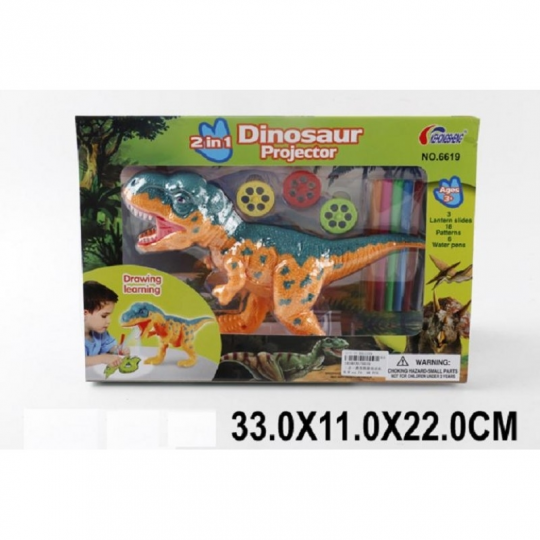 Проектор &quot;Динозавр &quot; 6619 катриджи-картинки, фломастеры, Фото