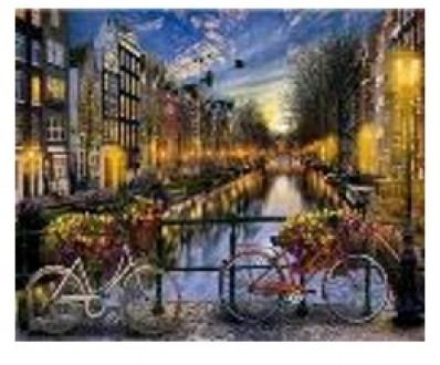 Картина по номерам &quot;Амстердам&quot; 40*50см,крас.-акрил,кисть-3шт.(1*30)